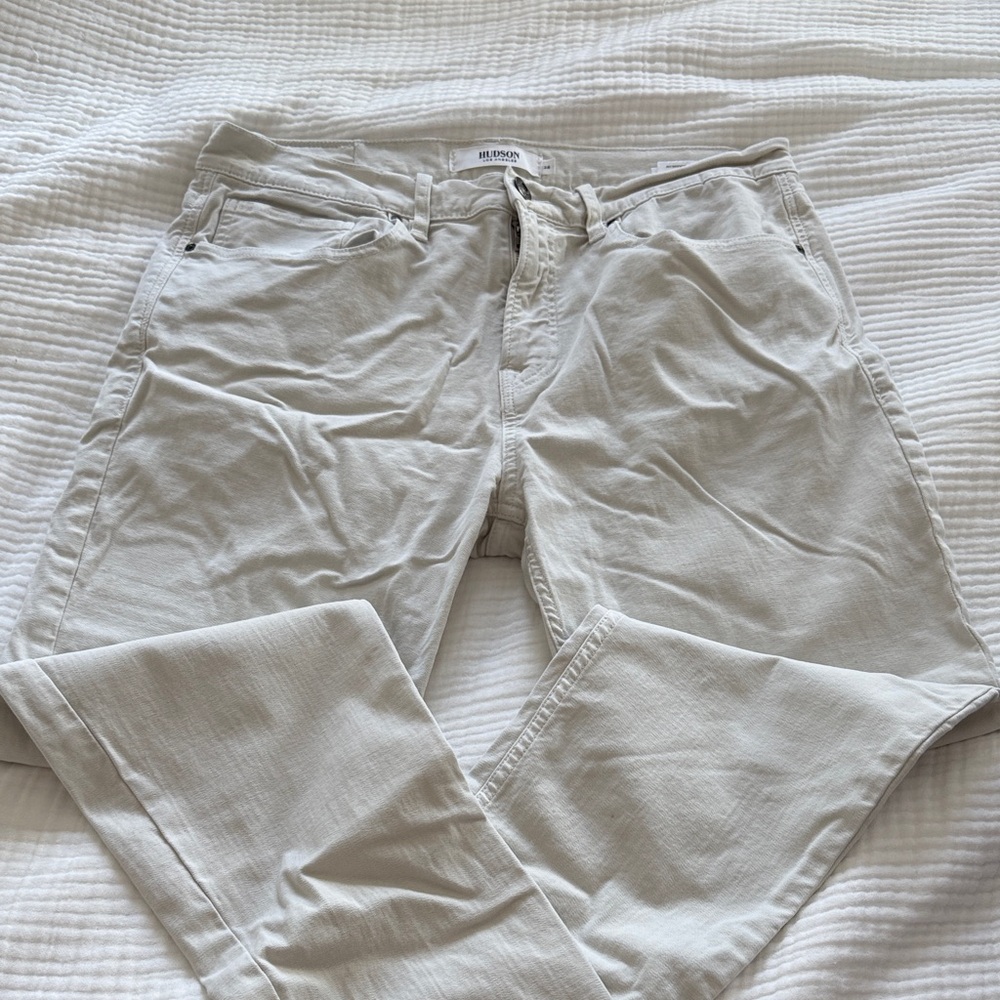 Hudson Jeans Men's Cream Chinos